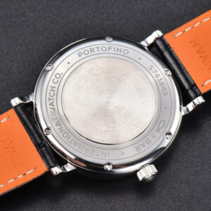 Portofino V7F 37MM Gray Dial Silver Marker Black Leather Strap A2892 - Image 20