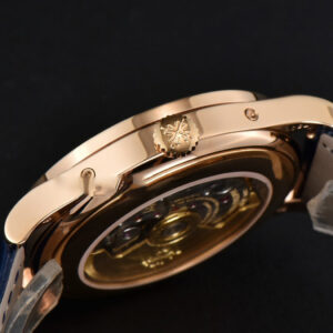 Annual Calendar 5396 Moonphase 38.5mm ZF RG Blue Stick Dial Blue Leather Strap MY9015 - Image 10