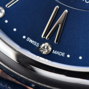 Portofino V7F 37MM Blue Dial Silver Marker Black Leather Strap A2892 - Image 5