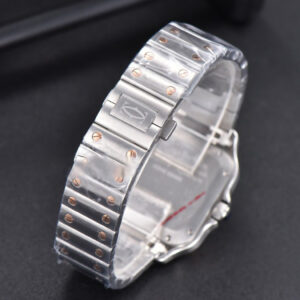 Santos de Cartier Medium BVF 35MM RG/SS White Dial RG/SS Bracelet MIYOTA 9015 - Image 16