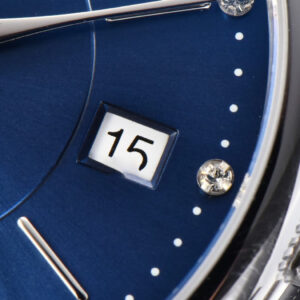 Portofino V7F 37MM Blue Dial Silver Marker Black Leather Strap A2892 - Image 6