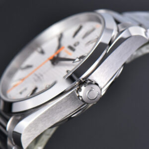 Aqua Terra 150M VSF 41MM White Dial Orange Hand Silver Markers SS Bracelet A8900 - Image 22