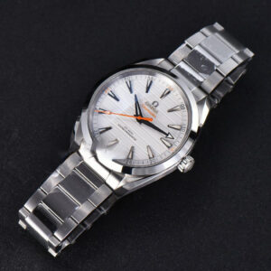 Aqua Terra 150M VSF 41MM White Dial Orange Hand Silver Markers SS Bracelet A8900 - Image 23