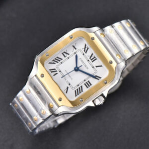 Santos de Cartier Medium BVF 35MM YG/SS White Dial YG/SS Bracelet MIYOTA 9015 - Image 14