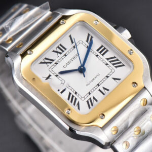Santos de Cartier Medium BVF 35MM YG/SS White Dial YG/SS Bracelet MIYOTA 9015 - Image 20