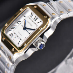 Santos de Cartier Medium BVF 35MM YG/SS White Dial YG/SS Bracelet MIYOTA 9015 - Image 21
