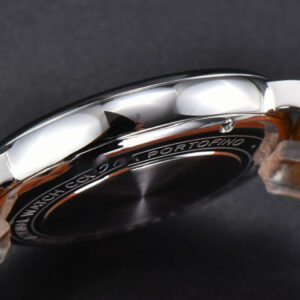 Portofino V7F 37MM Gray Dial YG Marker Brown Leather Strap A2892 - Image 12