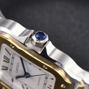 Santos de Cartier Medium BVF 35MM YG/SS White Dial YG/SS Bracelet MIYOTA 9015 - Image 22
