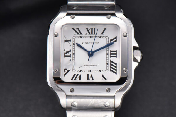 Santos de Cartier Medium BVF 35MM SS White Dial SS Bracelet MIYOTA 9015