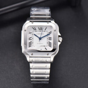 Santos de Cartier Medium BVF 35MM SS White Dial SS Bracelet MIYOTA 9015 - Image 8