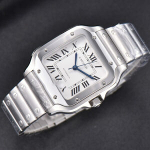 Santos de Cartier Medium BVF 35MM SS White Dial SS Bracelet MIYOTA 9015 - Image 9
