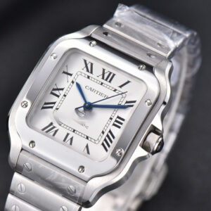 Santos de Cartier Medium BVF 35MM SS White Dial SS Bracelet MIYOTA 9015 - Image 10