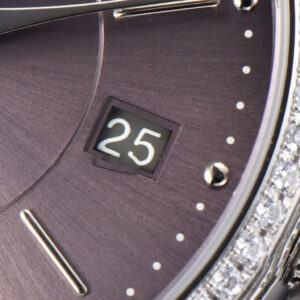 Portofino V7F 37MM Diamond Gray Dial Silver Marker Grape Leather Strap A2892 - Image 6