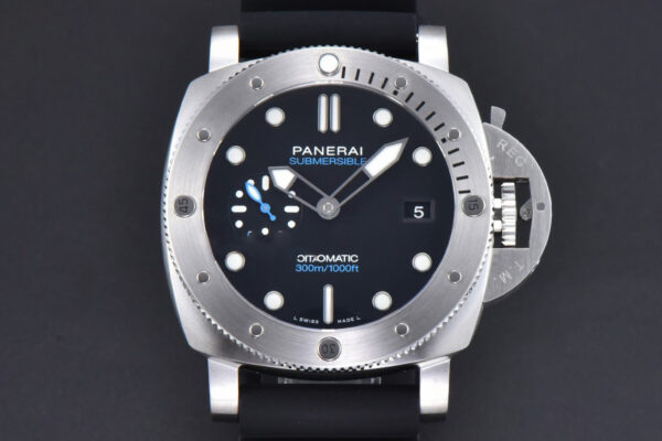 PAM1229 44mm Submersible Quaranta TTF Black Dial Rubber Strap P9010