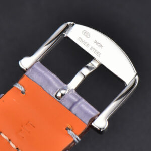 Portofino V7F 37MM Diamond Gray Dial Silver Marker Grape Leather Strap A2892 - Image 15