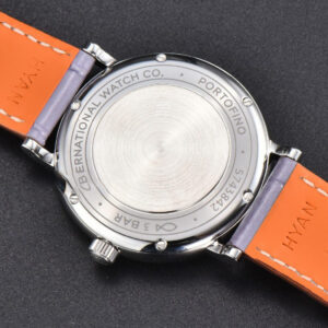Portofino V7F 37MM Diamond Gray Dial Silver Marker Grape Leather Strap A2892 - Image 20