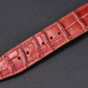 Portofino V7F 37MM Diamond Silver Dial Silver Marker Red Leather Strap A2892 - Image 3