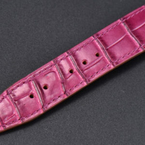Portofino V7F 37MM Diamond Silver Dial RG Marker Pink Leather Strap A2892 - Image 14