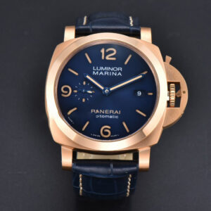 PAM1114 TTF 44MM RG Blue Dial Blue Leather Strap P9010 - Image 16