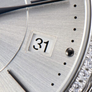 Portofino V7F 37MM Diamond Silver Dial Silver Marker Red Leather Strap A2892 - Image 13