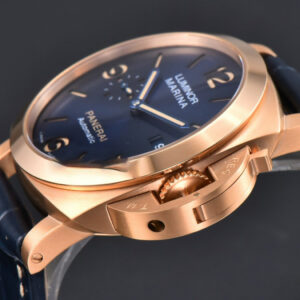 PAM1114 TTF 44MM RG Blue Dial Blue Leather Strap P9010 - Image 24