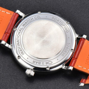 Portofino V7F 37MM Diamond Silver Dial Silver Marker Red Leather Strap A2892 - Image 20