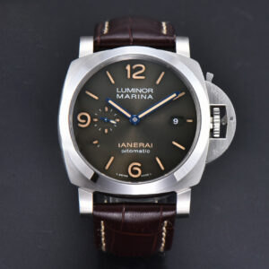 PAM1116 TTF 44MM Dark Green Dial Brown Leather Strap P9010 - Image 16