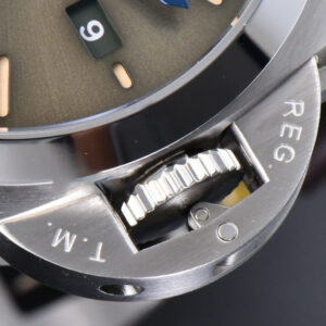 PAM1116 TTF 44MM Dark Green Dial Brown Leather Strap P9010 - Image 25