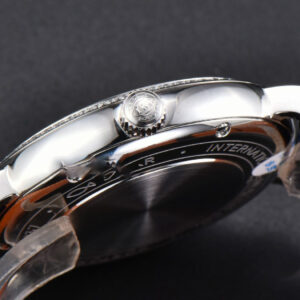 Portofino V7F 37MM Diamond Blue Dial Silver Marker Blue Leather Strap A2892 - Image 12