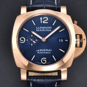 PAM1112 TTF RG 44 Blue Dial Blue Leather Strap P9010