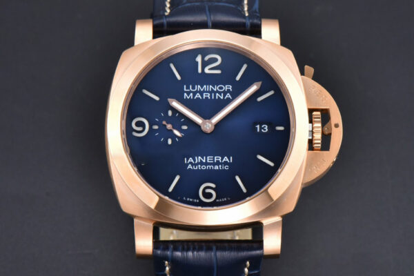 PAM1112 TTF RG 44 Blue Dial Blue Leather Strap P9010