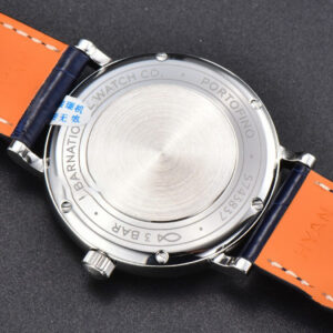 Portofino V7F 37MM Diamond Blue Dial Silver Marker Blue Leather Strap A2892 - Image 21