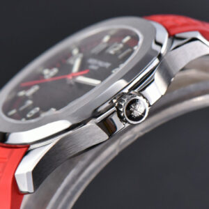 Aquanaut 5167 40mm ZF Singapore Gray Dial Red Hand Red Rubber Strap A324 - Image 10