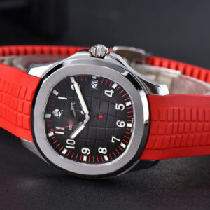 Aquanaut 5167 40mm ZF Singapore Gray Dial Red Hand Red Rubber Strap A324 - Image 12