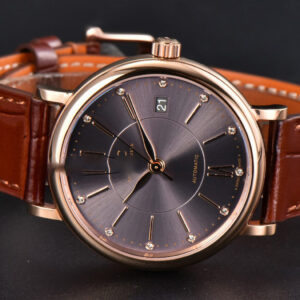 Portofino V7F 37MM RG Gray Dial RG Marker Brown Leather Strap A2892 - Image 10
