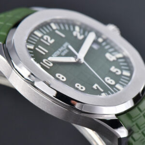 Aquanaut 5168 42mm ZF Green Dial Green Rubber Strap A324 - Image 10