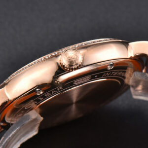Portofino V7F 37MM RG Diamond Silver Dial RG Marker Grape Leather Strap A2892 - Image 11