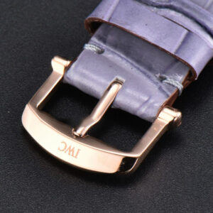 Portofino V7F 37MM RG Diamond Silver Dial RG Marker Grape Leather Strap A2892 - Image 13
