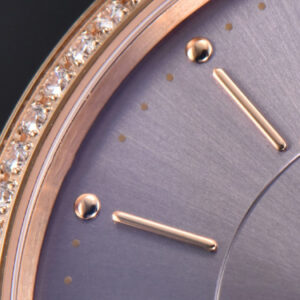 Portofino V7F 37MM RG Diamond Gray Dial RG Marker Black Leather Strap A2892 - Image 3