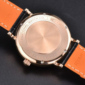 Portofino V7F 37MM RG Diamond Gray Dial RG Marker Black Leather Strap A2892 - Image 13