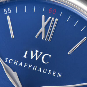 Portofino V7F 40MM Blue Dial Silver Hands Black Leather Strap A2892 - Image 2