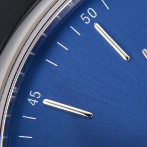 Portofino V7F 40MM Blue Dial Silver Hands Black Leather Strap A2892 - Image 3