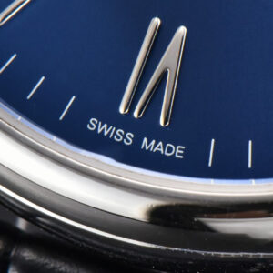Portofino V7F 40MM Blue Dial Silver Hands Black Leather Strap A2892 - Image 5