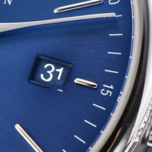 Portofino V7F 40MM Blue Dial Silver Hands Black Leather Strap A2892 - Image 6