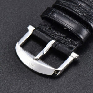 Portofino V7F 40MM White Dial YG Hands Black Leather Strap A2892 - Image 2