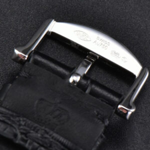 Portofino V7F 40MM White Dial Red Index Black Leather Strap A2892 - Image 4