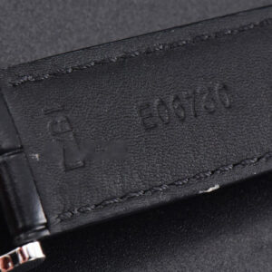 Portofino V7F 40MM White Dial Red Index Black Leather Strap A2892 - Image 6