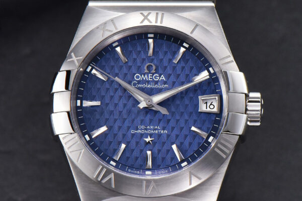 Constellation VSF 38MM Blue Textured Dial SS Bracelet A8500