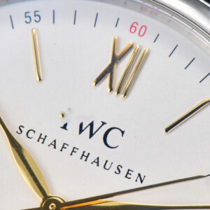 Portofino V7F 40MM White Dial YG Hands Black Leather Strap A2892 - Image 15