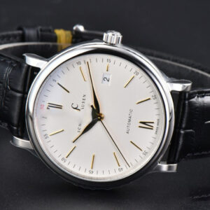 Portofino V7F 40MM White Dial YG Hands Black Leather Strap A2892 - Image 19
